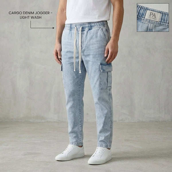 Denim cargo pant
